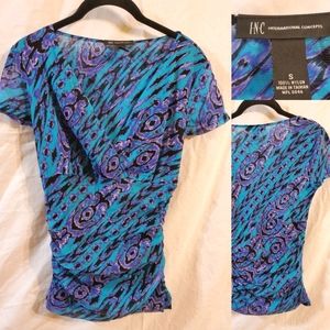 International concepts INC, v-neck - multi color - fitted top